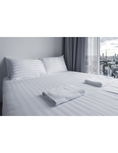 Juego de Sábanas Satén Rayas Cutí...