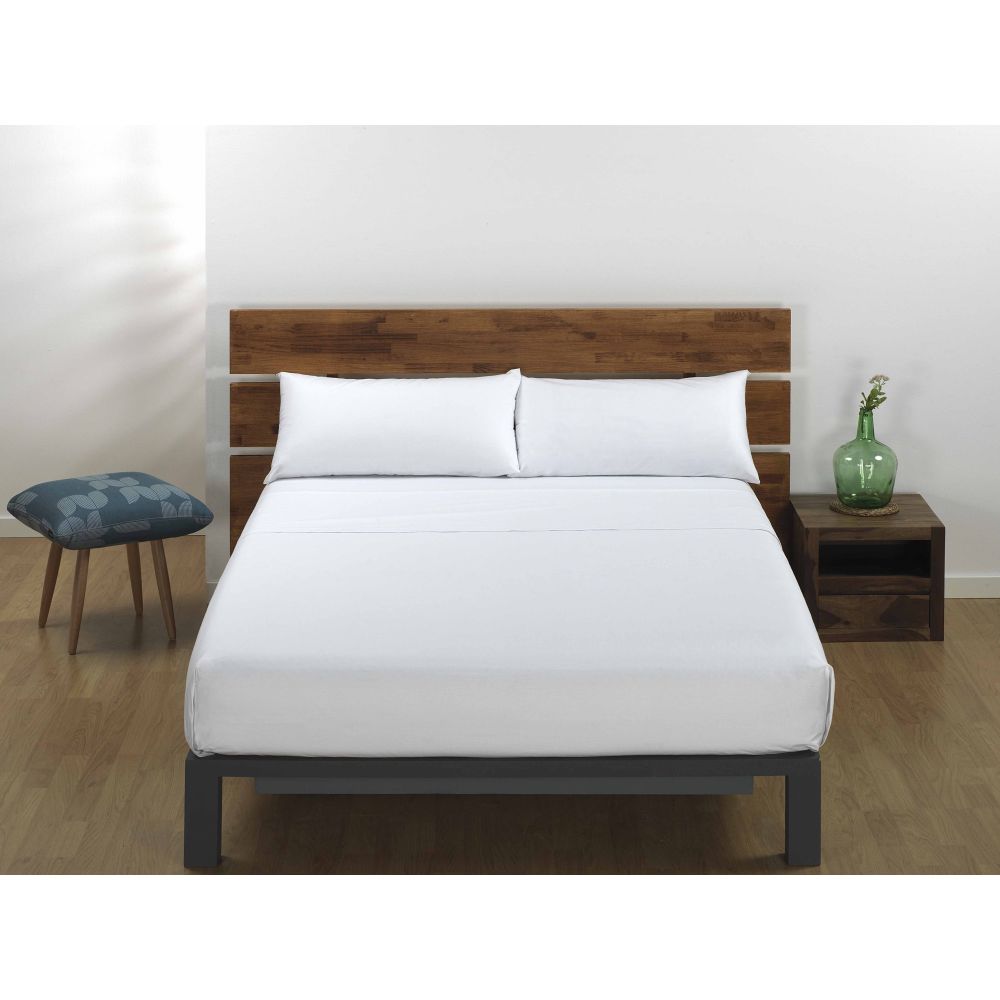 Sábana Bajera Elástica Blanca Hotel...