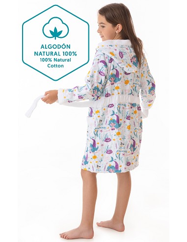 Albornoz Infantil de Terciopelo 100%...