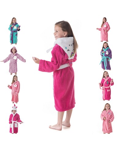 Albornoz Infantil Niña Algodón...