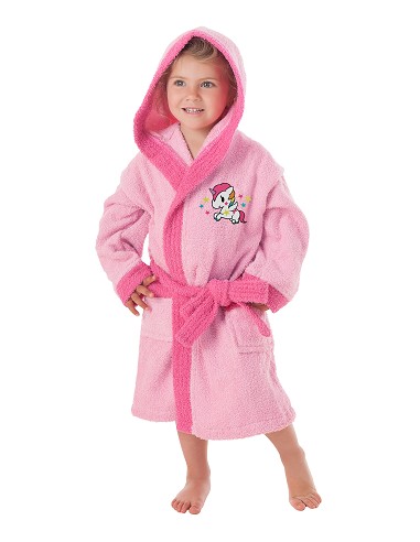 Albornoz de Baño Infantil Niña 100%...