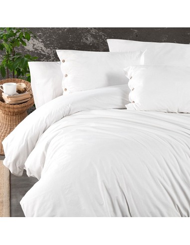 Funda Nórdica Blanca Algodón Turco...