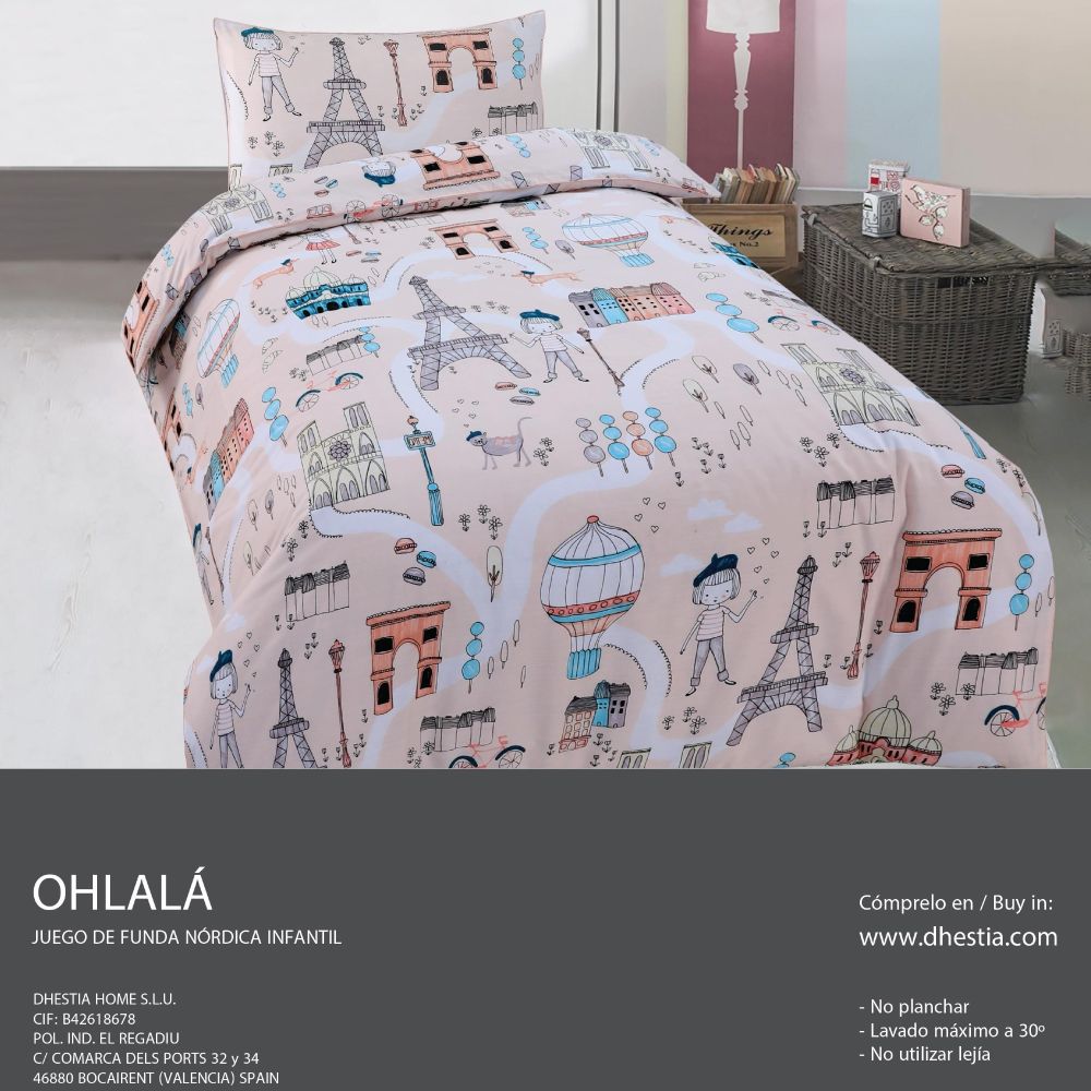 Funda Nórdica Infantil Niñas Cama 90...