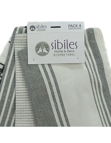 Pack de 4 Paños de Cocina en Color...