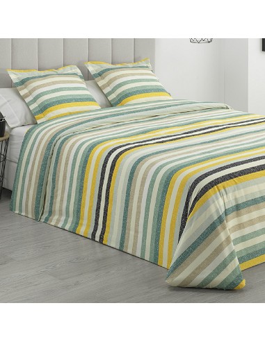 Funda Nórdica a Rayas con Cojines...