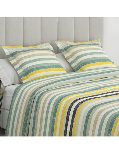 Funda Nórdica a Rayas con Cojines...