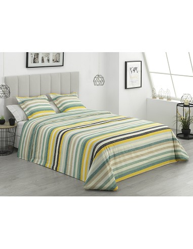 Funda Nórdica a Rayas con Cojines...