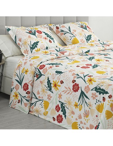 Funda Nórdica Floral y Colorida con...