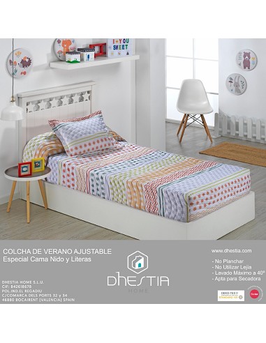 Colcha Bouti Ajustable Cama Nido...