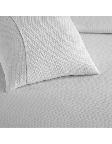 Colcha Piqué Rombos Blanca Calidad...