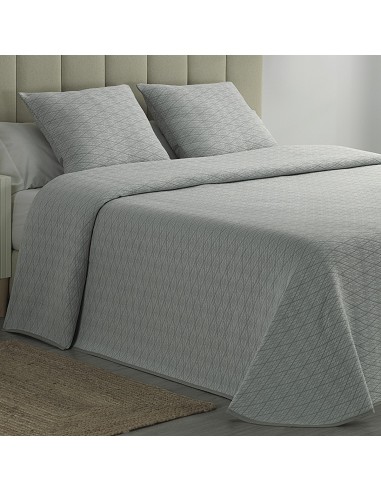 Colcha Piqué Rombos Gris Calidad...