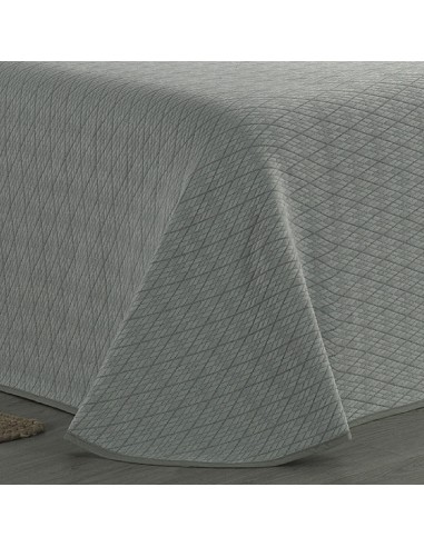 Colcha Piqué Rombos Gris Calidad...