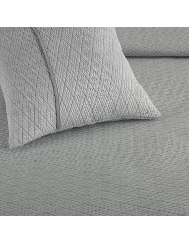 Colcha Piqué Rombos Gris Calidad...