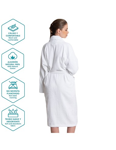 Albornoz Blanco Hombre y Mujer sin...