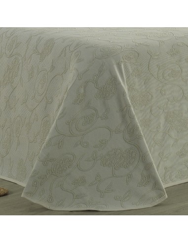 Colcha Piqué Flores en Relieve Modelo...